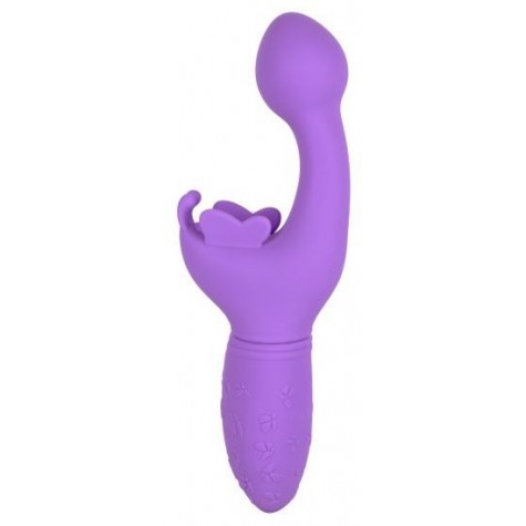 Фиолетовый вибратор-кролик Rechargeable Butterfly Kiss